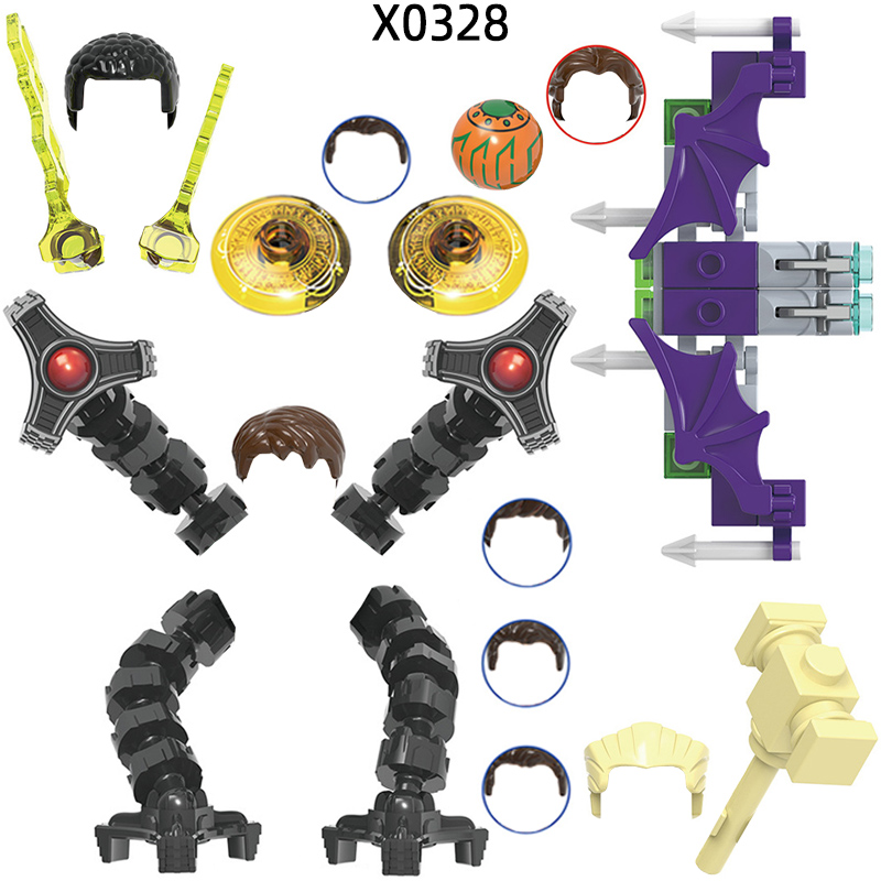 Model Kit Weapons - Aksiyon figürleri çekiç silahlar pantolon saç