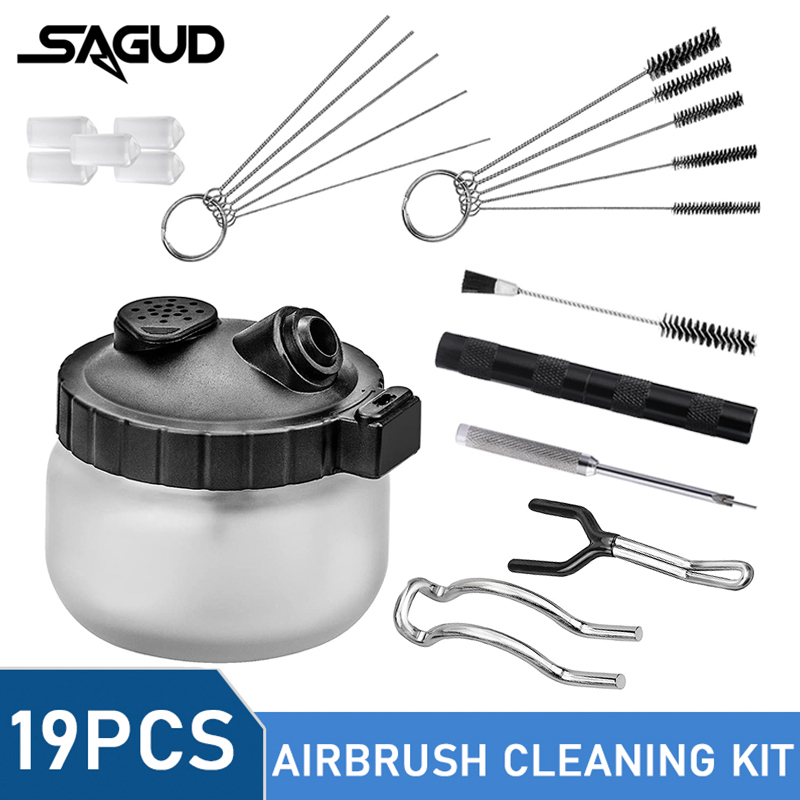 Model Kit Weapons - SAGUD 19 Parça Airbrush Temizleme Seti,