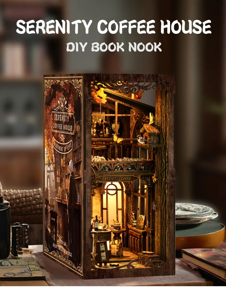 Kendin Yap Ahşap Kitap Köşesi  - Model Kit Fantasy incelemesi ve fiyatı